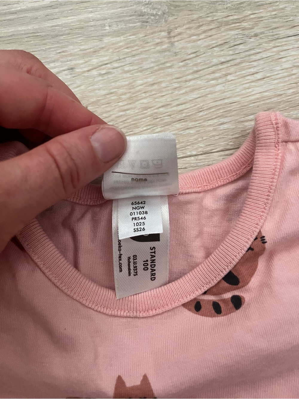 Hanna Andersson Girl’s Playground Pocket Dress Pink Cats - Size 2T - Picture 6 of 7
